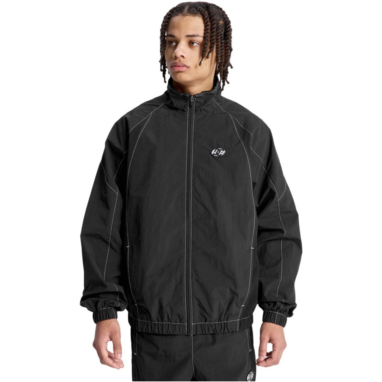 2026 DC Shoes Mens Flow Track Jacket EDYJK03272 - Black